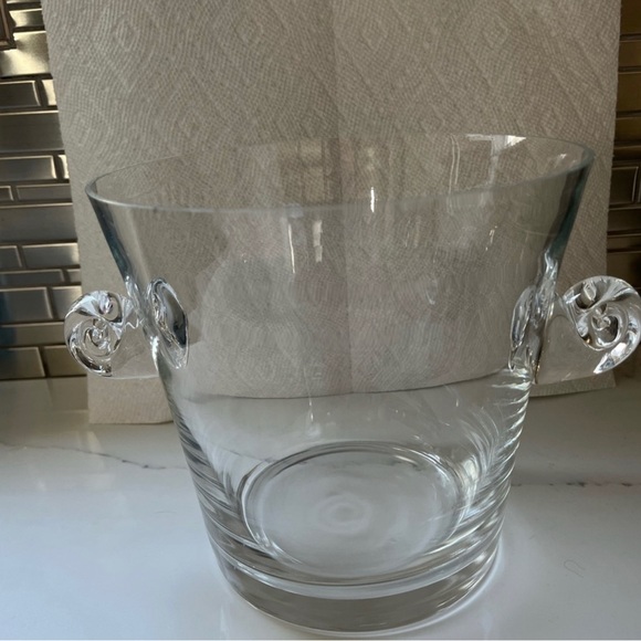 Tiffany & co crystal ice bucket and champagne cooler with scroll handles - Picture 3 of 11